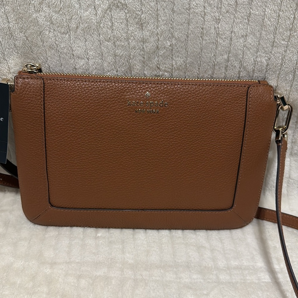 Kate Spade Warm Ginge Pebbled Leather Crossbody Bag - Picture 2 of 14